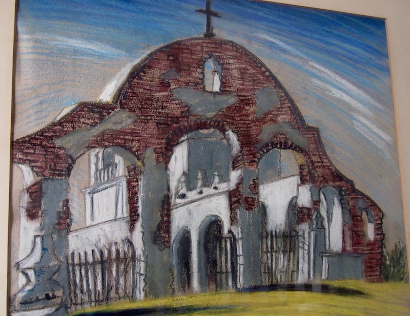 Mission by J. T. Hurley, Pastel on Paper